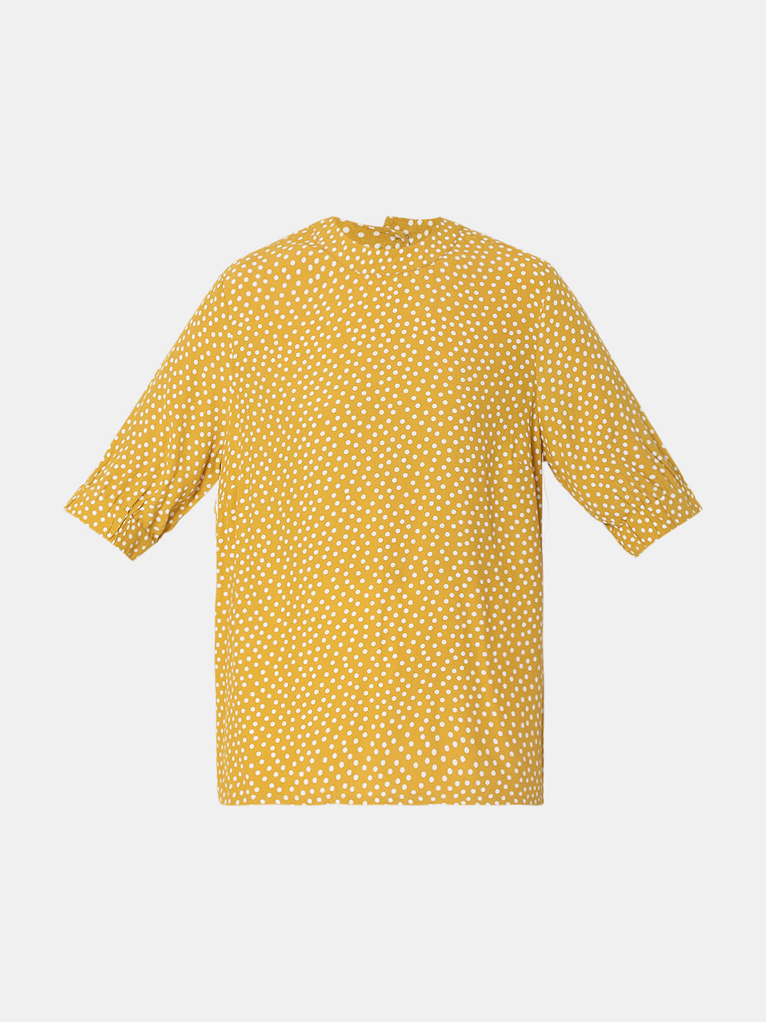 Yellow Polka Dot Top