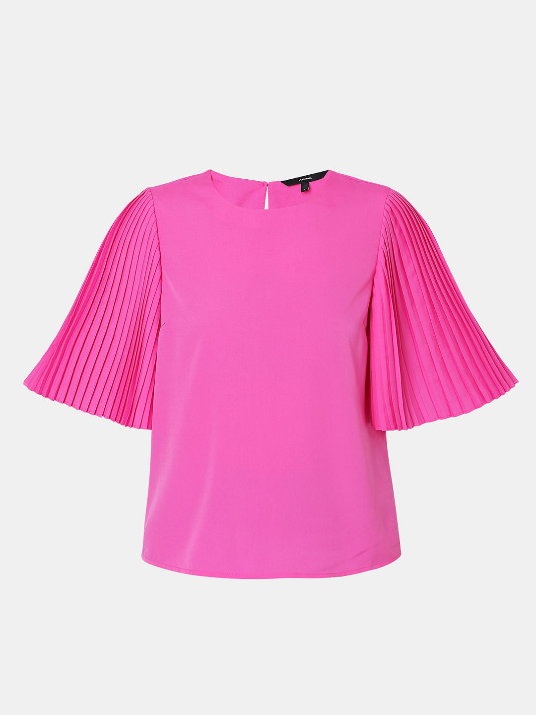 Bright Purple Flared Sleeves Top
