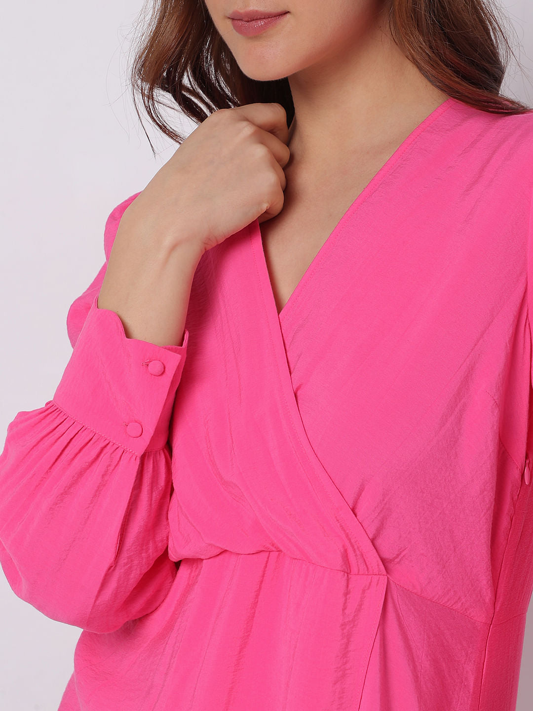 Pink Wrap Dress