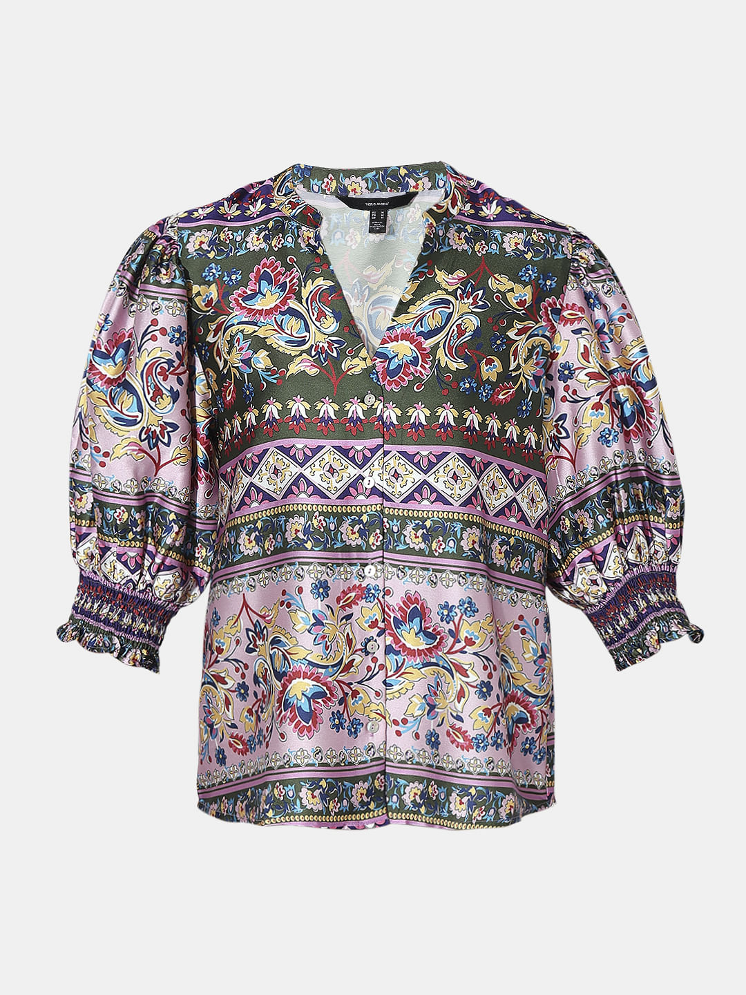 Purple All Over Print Top