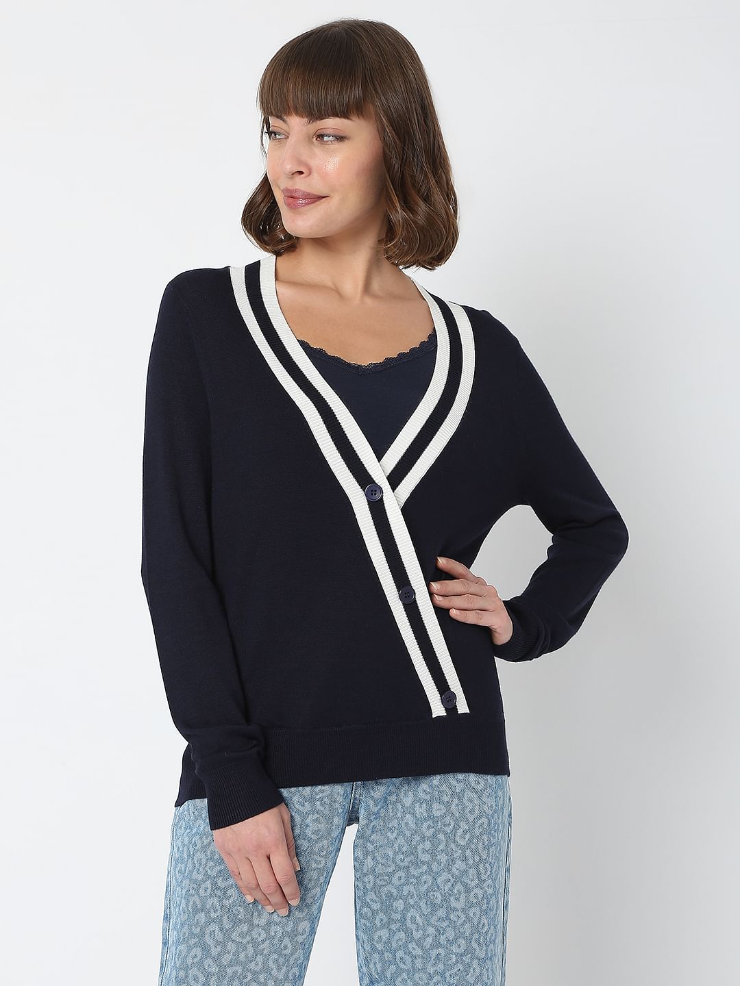 Navy Blue Cardigan