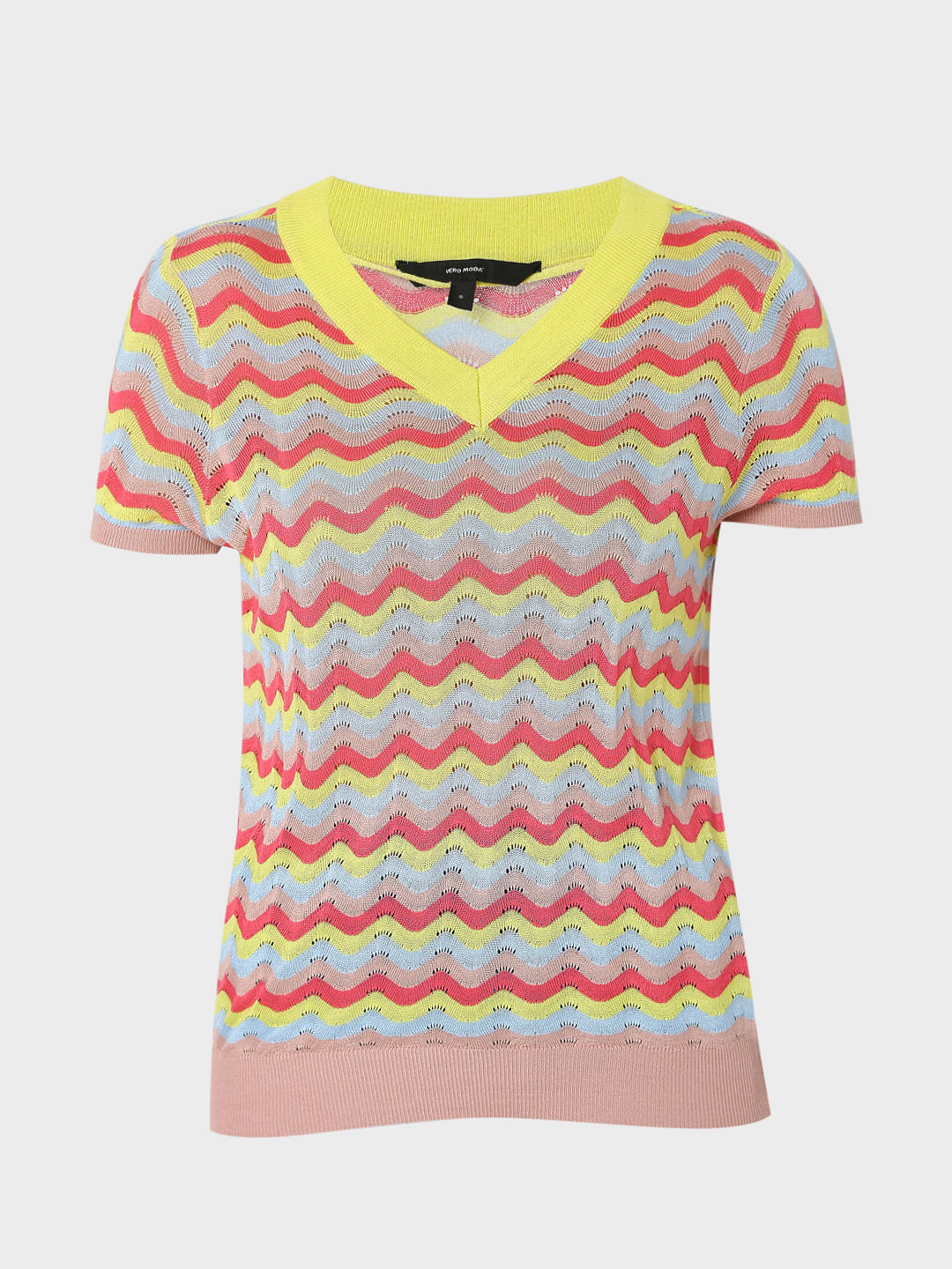Multi-Coloured Striped Top