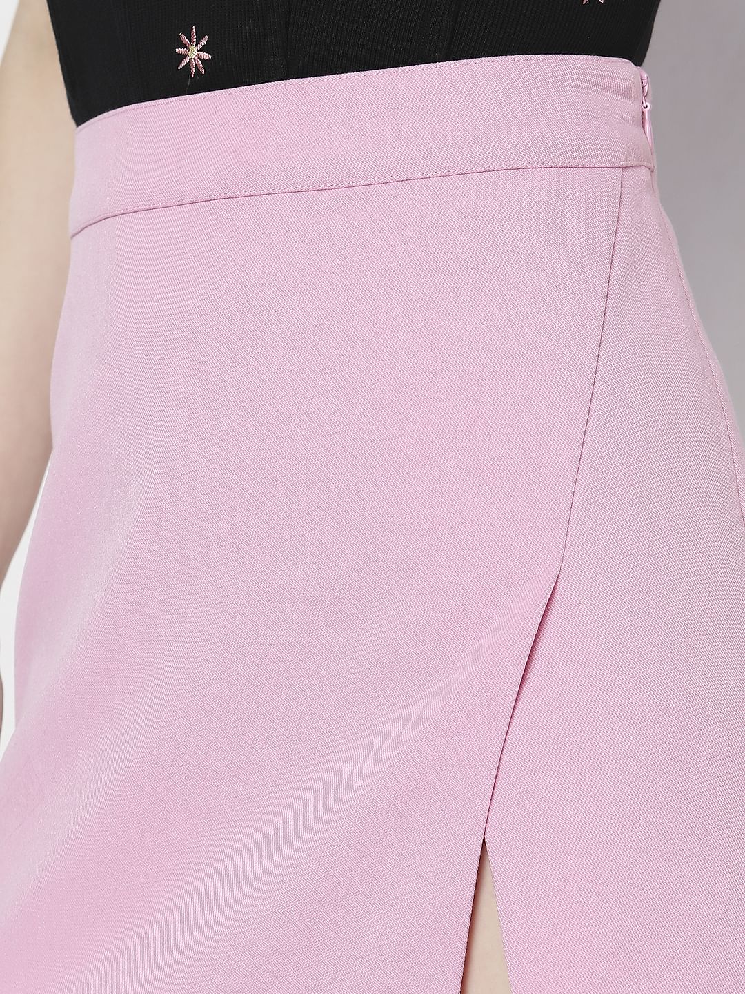 Pink High Rise Mini Skirt