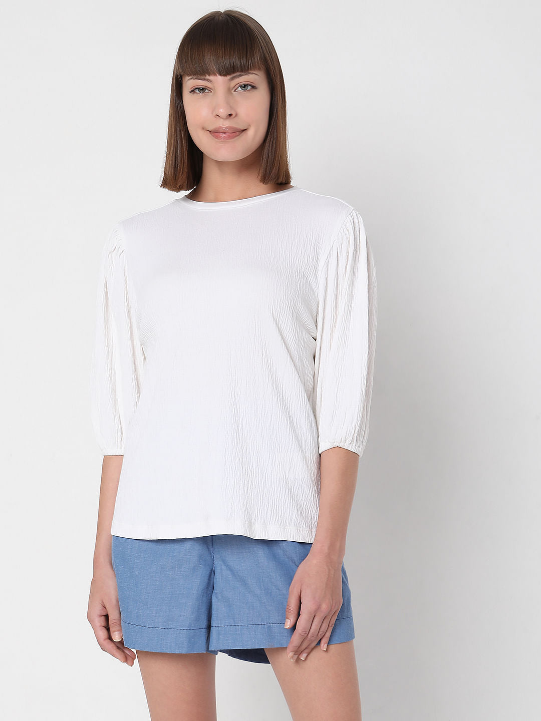 White Back Cut Out Top