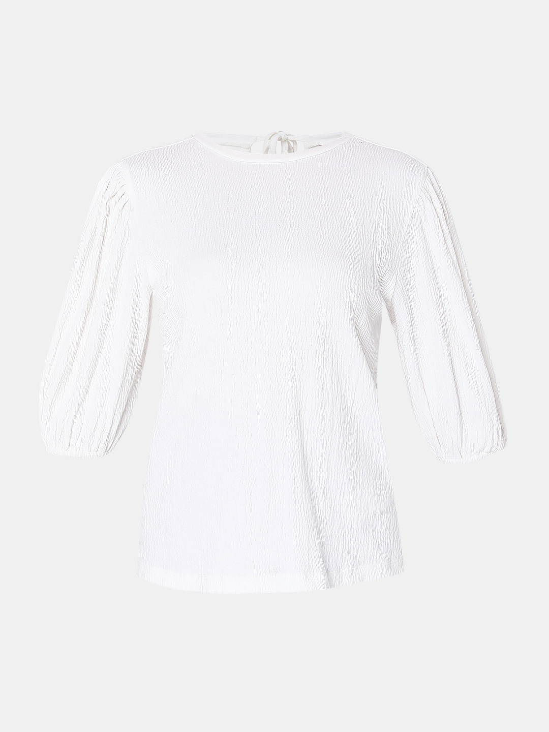 White Back Cut Out Top