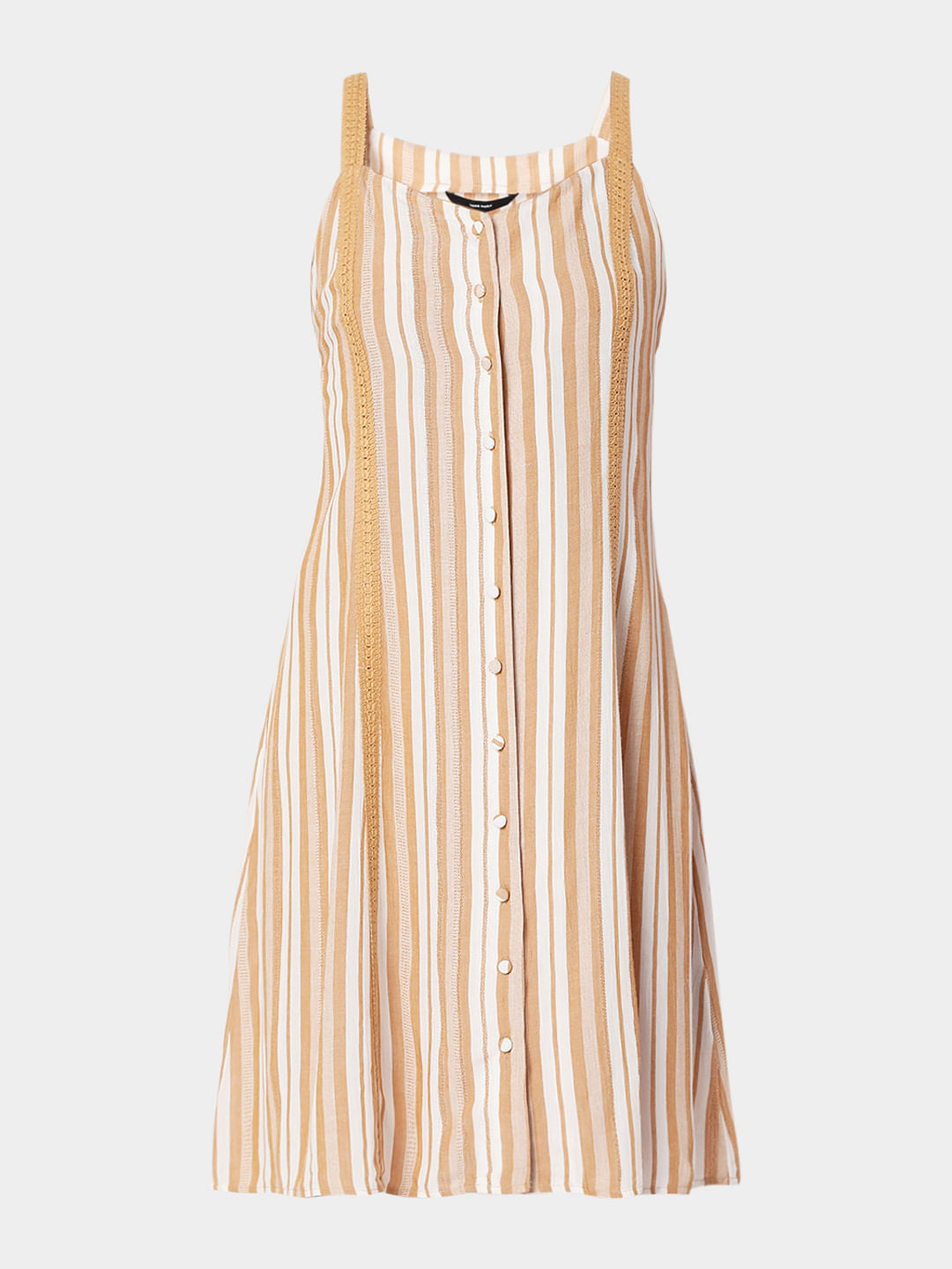 White Striped Dress