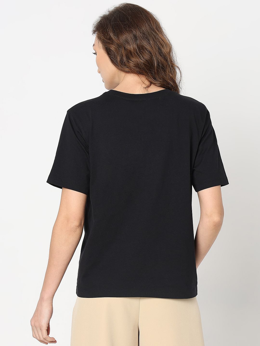 Black Graphic Print T-Shirt