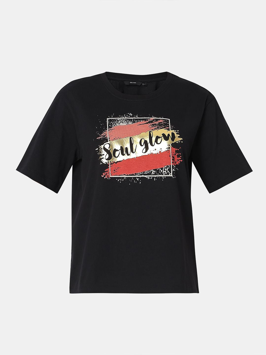 Black Graphic Print T-Shirt
