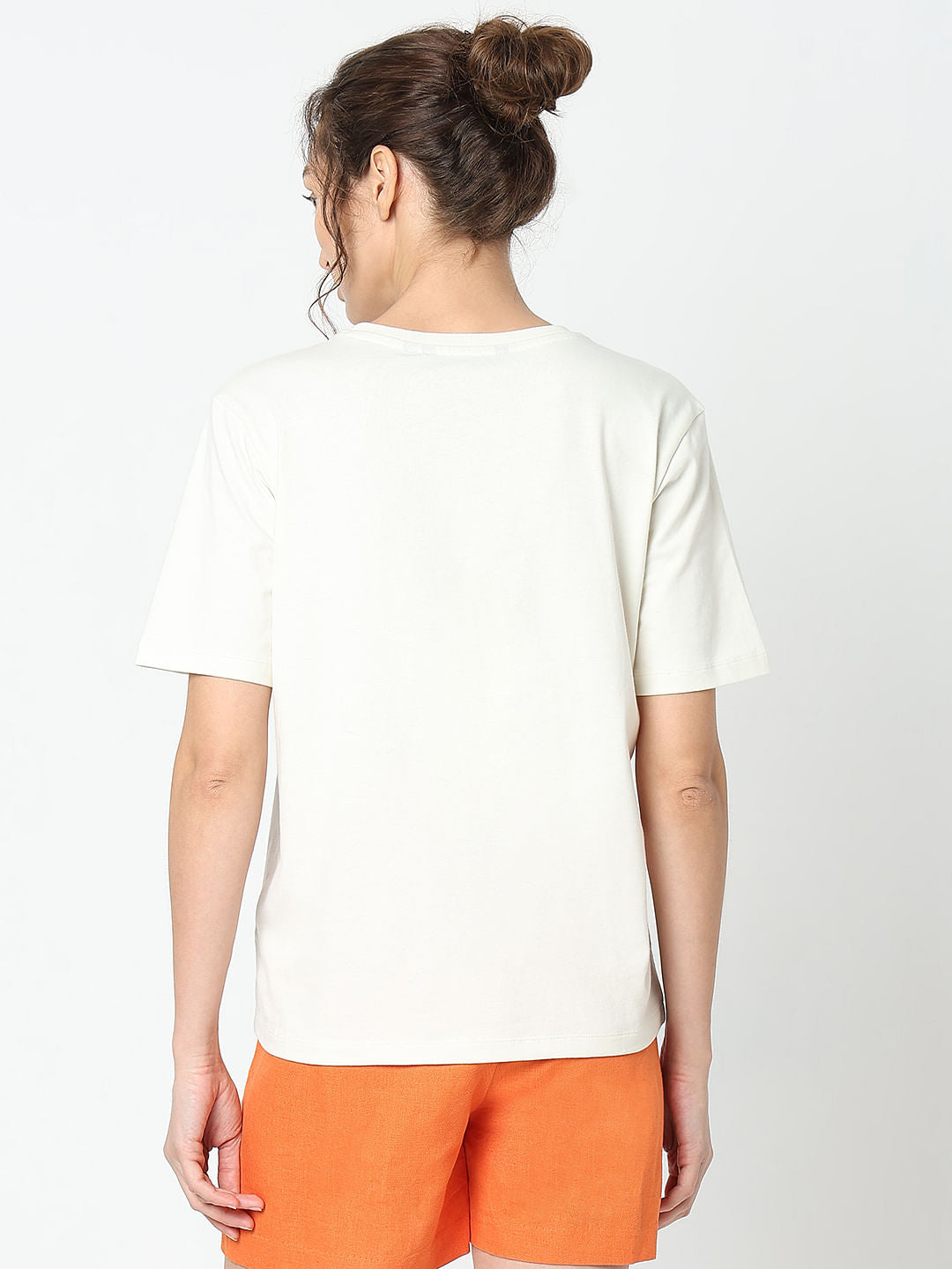White Graphic Print T-Shirt