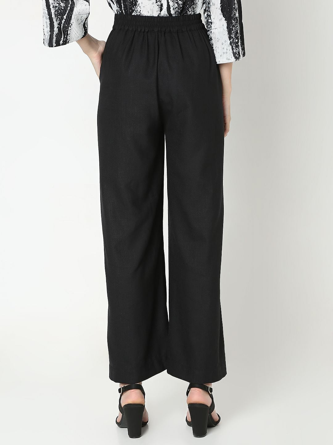 Black High Rise Pants