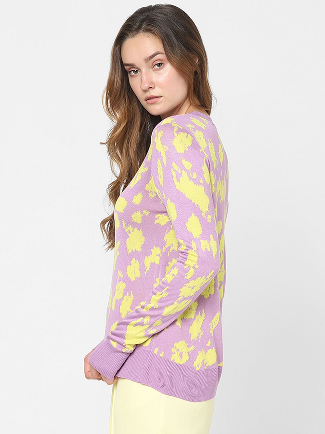 Lilac Animal Print Sweater