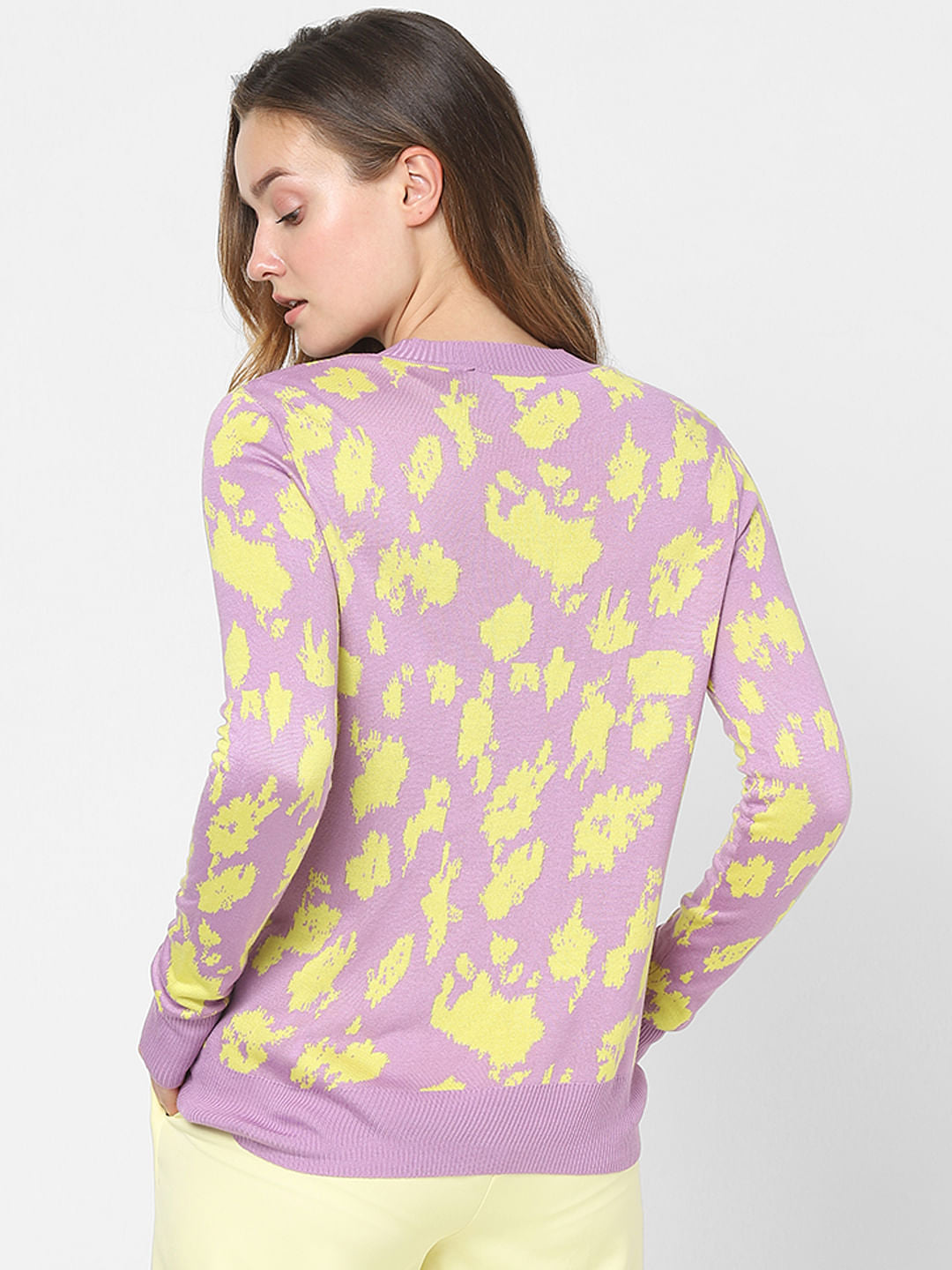 Lilac Animal Print Sweater