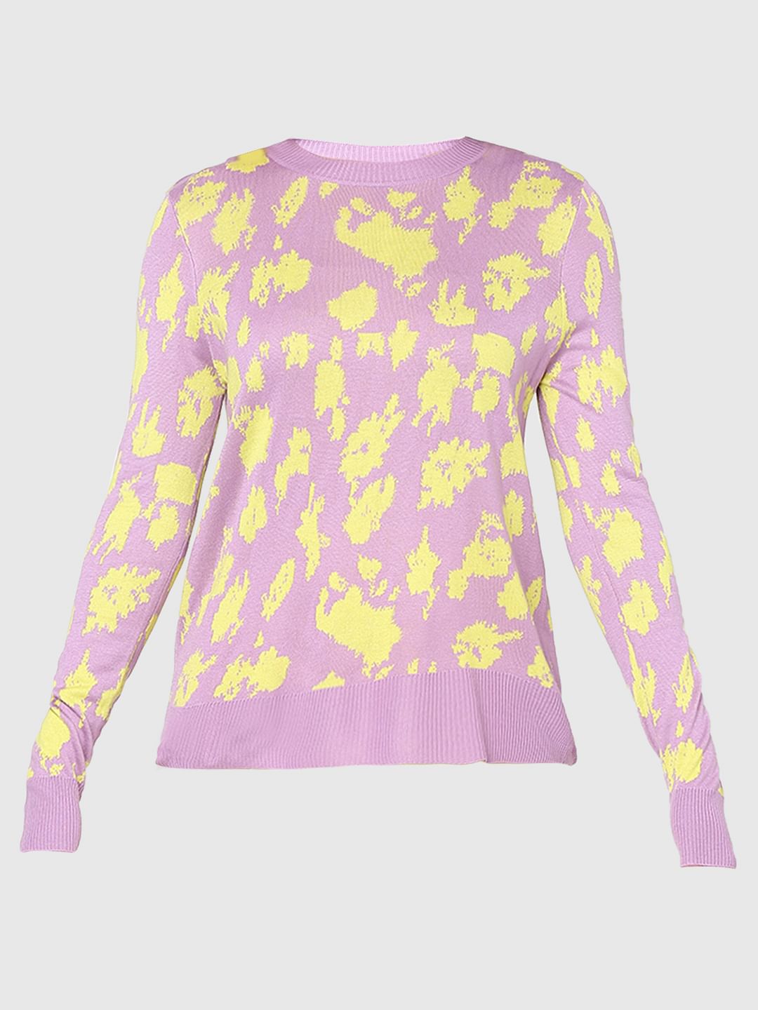 Lilac Animal Print Sweater