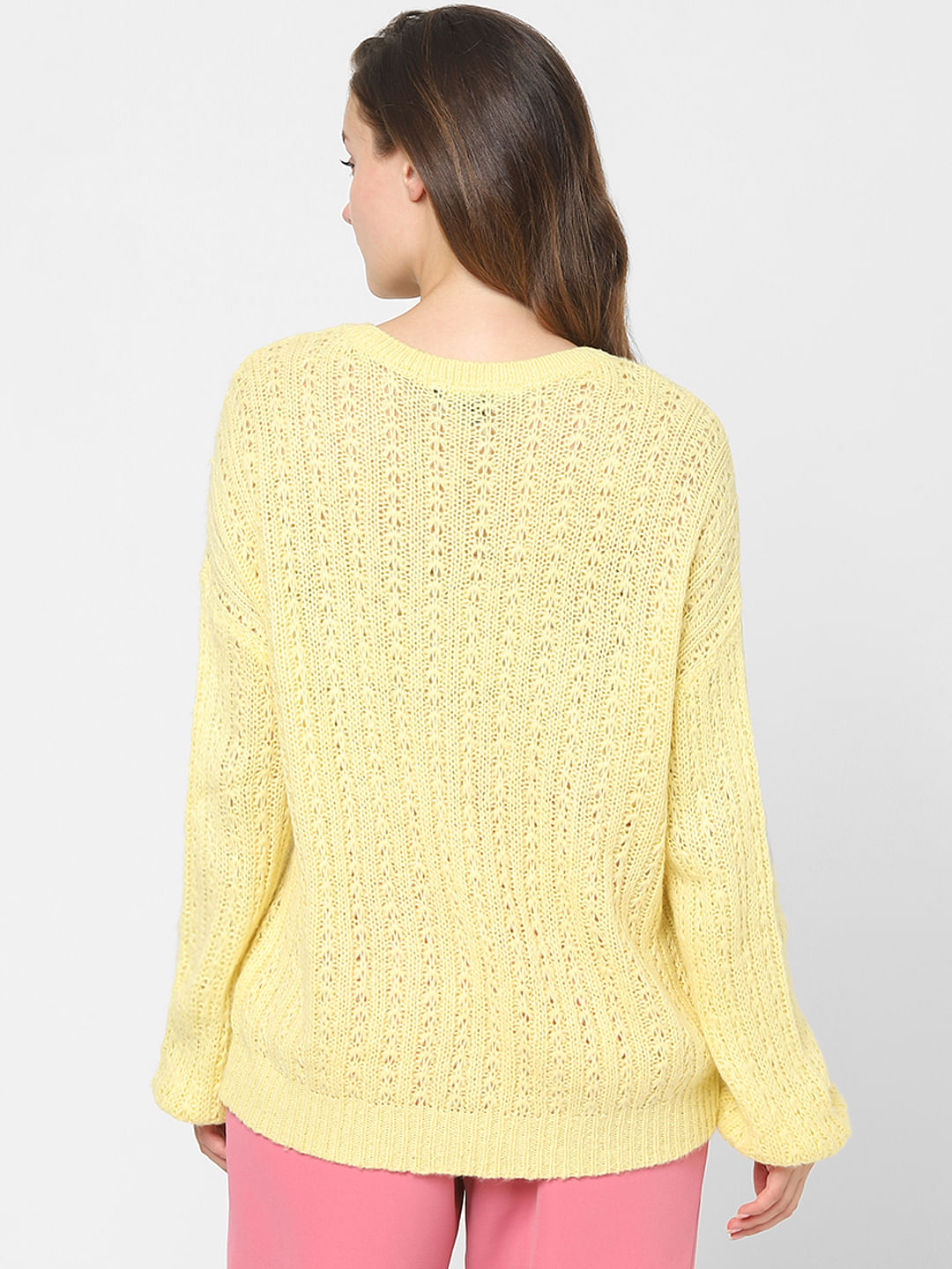 Yellow Lace Sweater