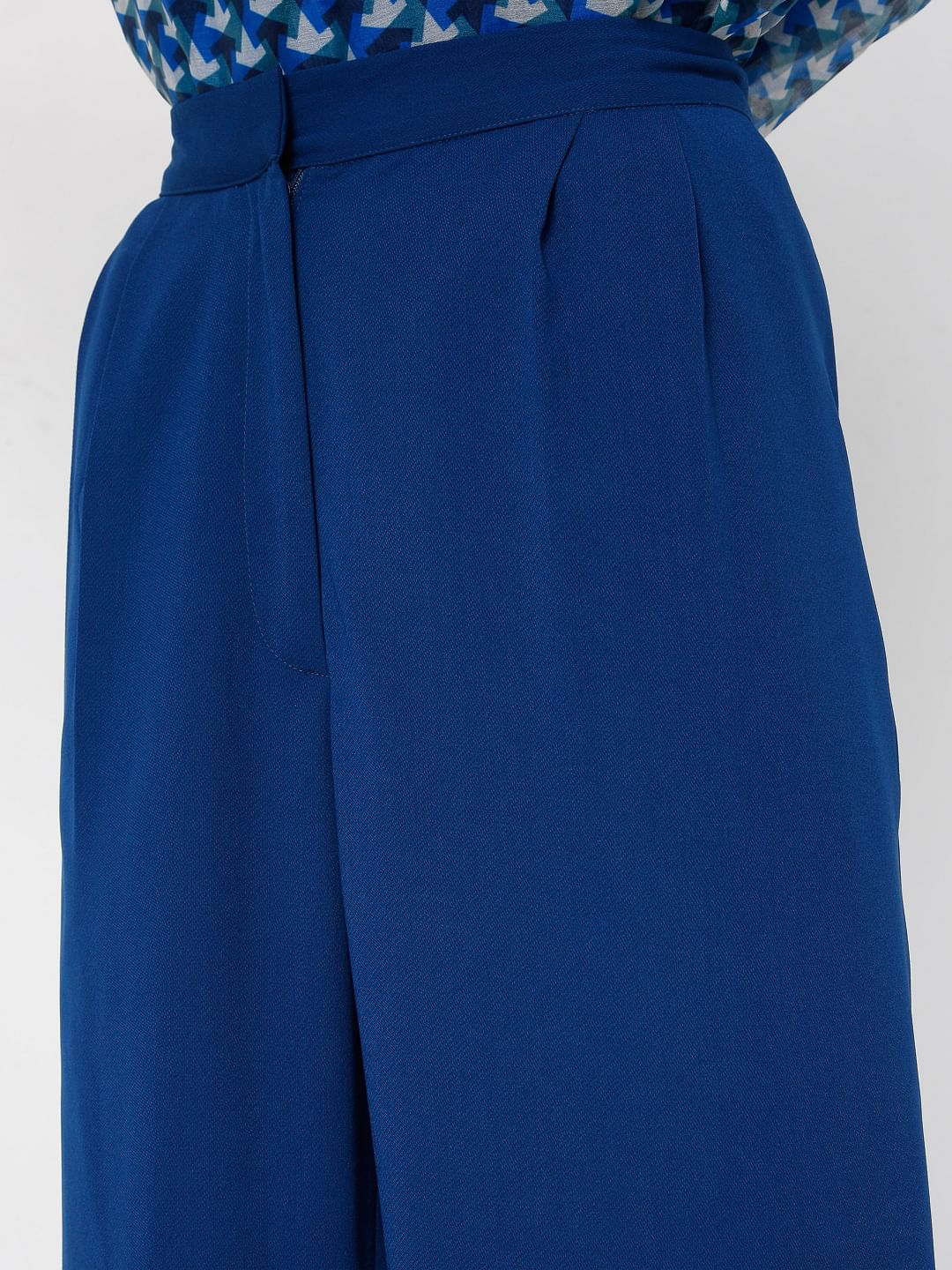 Blue Straight Leg Co-Ord Set Trousers