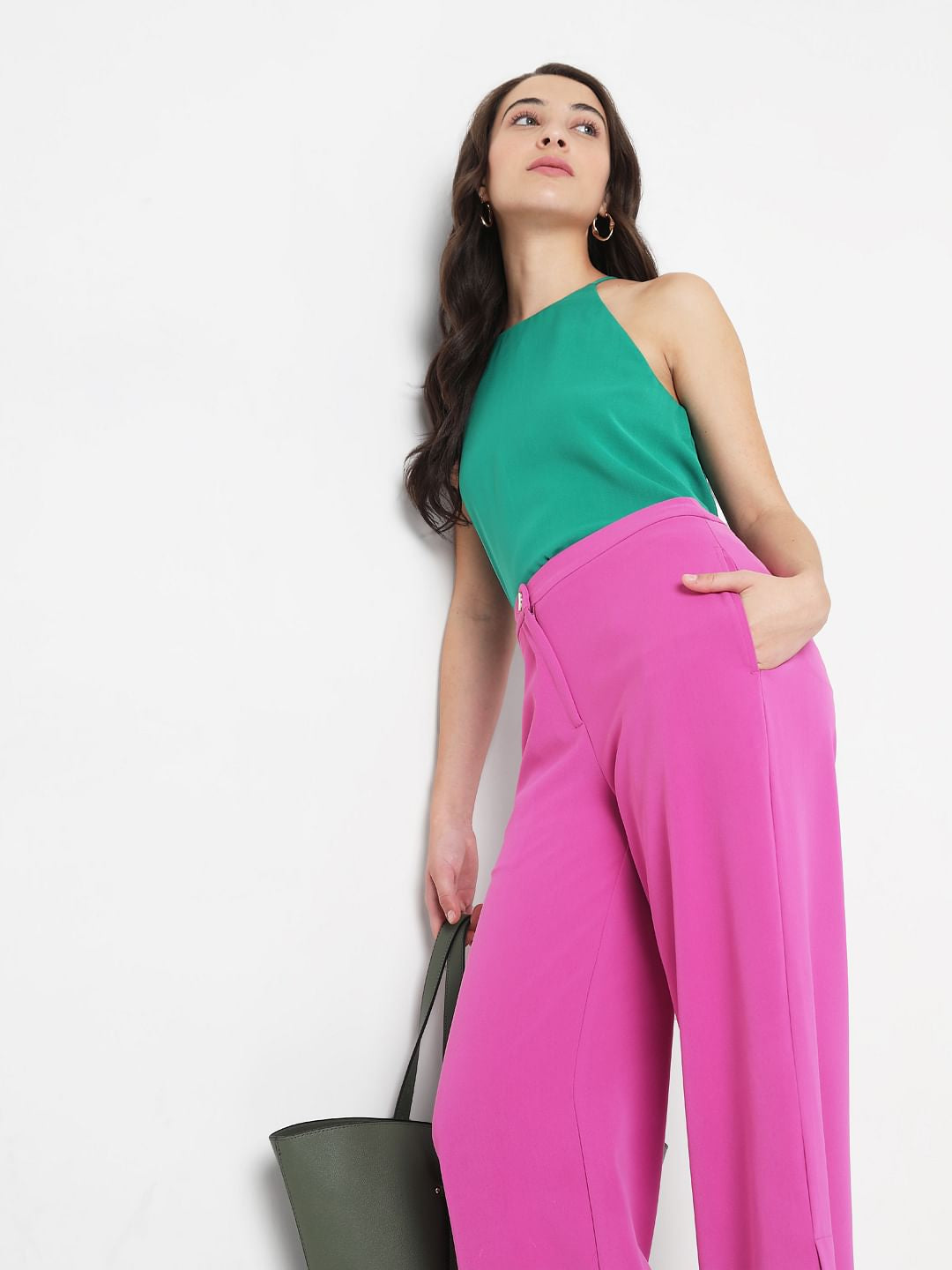 Green Halter Neck Top