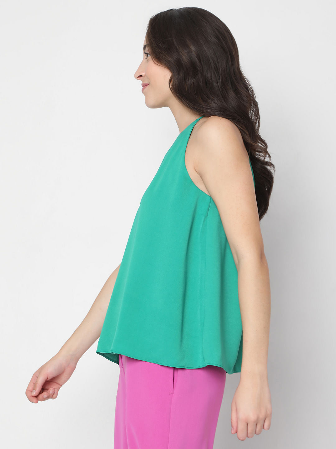Green Halter Neck Top