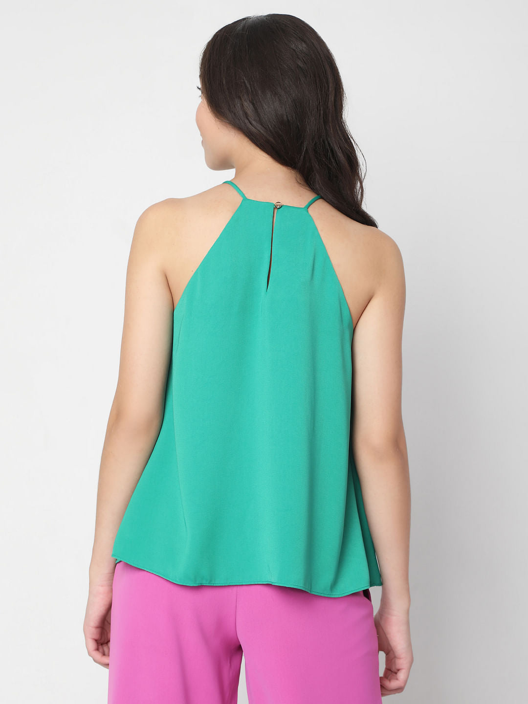 Green Halter Neck Top