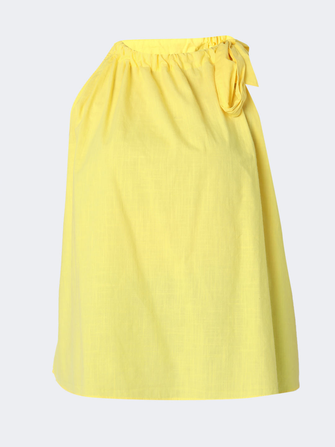 Yellow Halter Neck Top