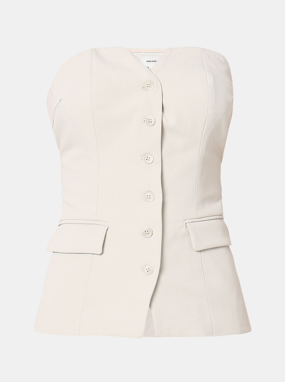 Beige Corset Co-Ord Set Blazer