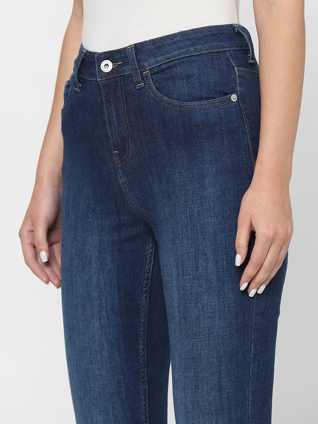 Dark Blue High Rise Petra Bootcut Jeans