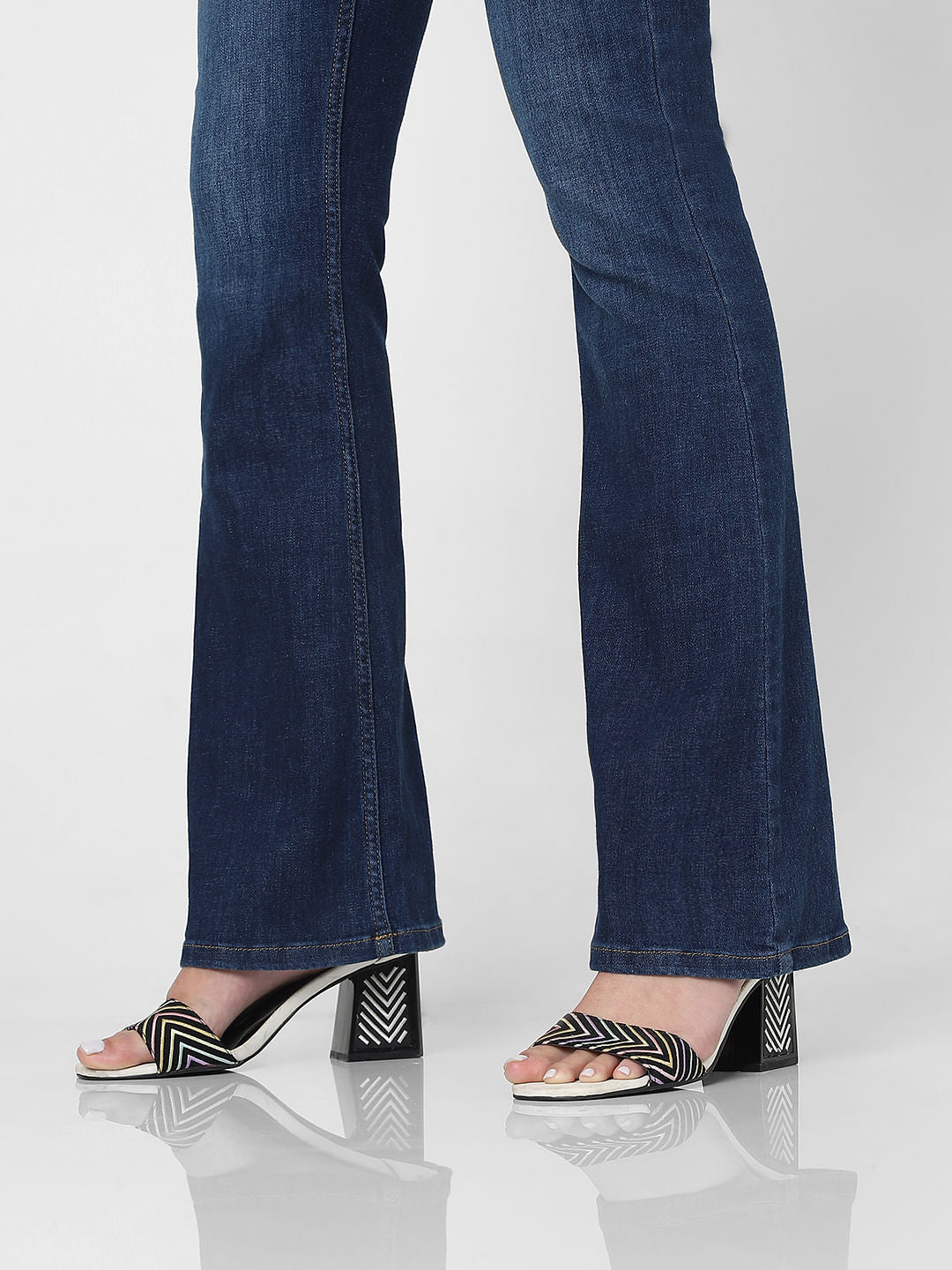 Dark Blue High Rise Petra Bootcut Jeans