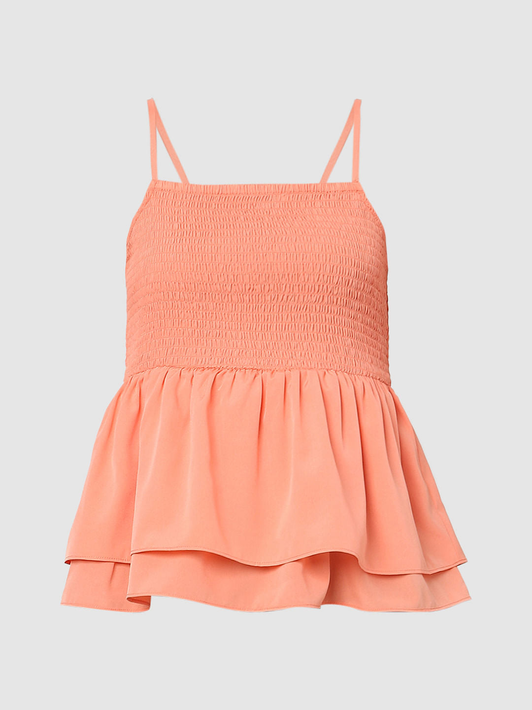 Peach Smock Top