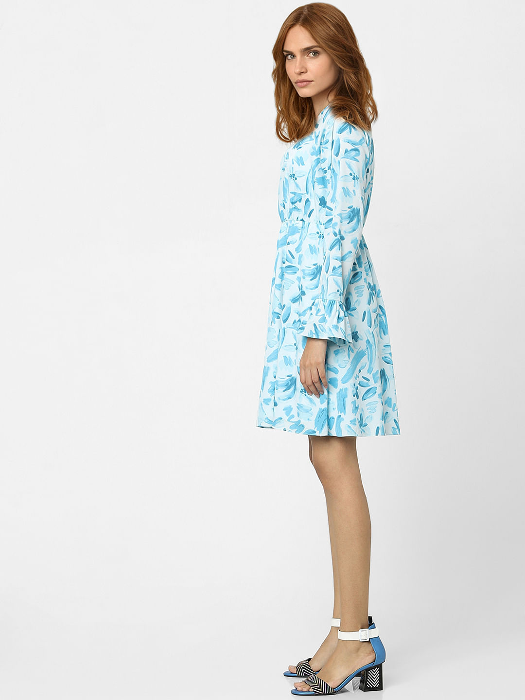 White Floral Shift Dress