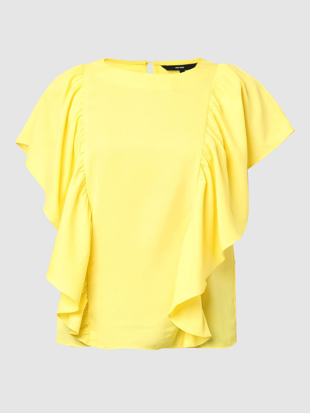 Yellow Ruffle Top