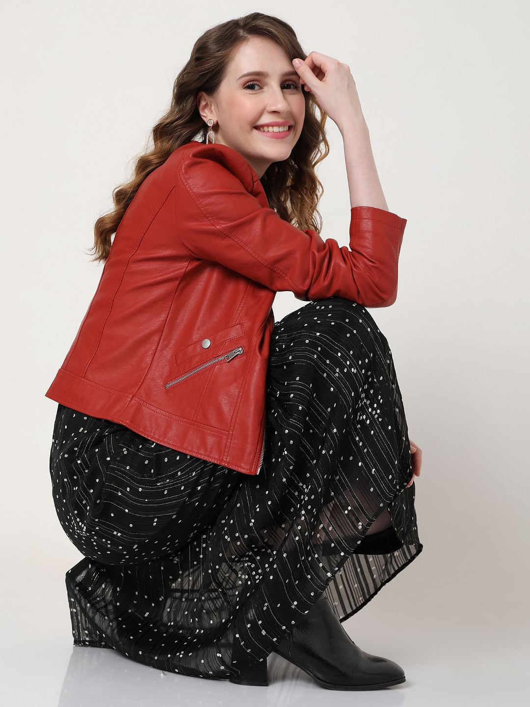 Red Biker Jacket