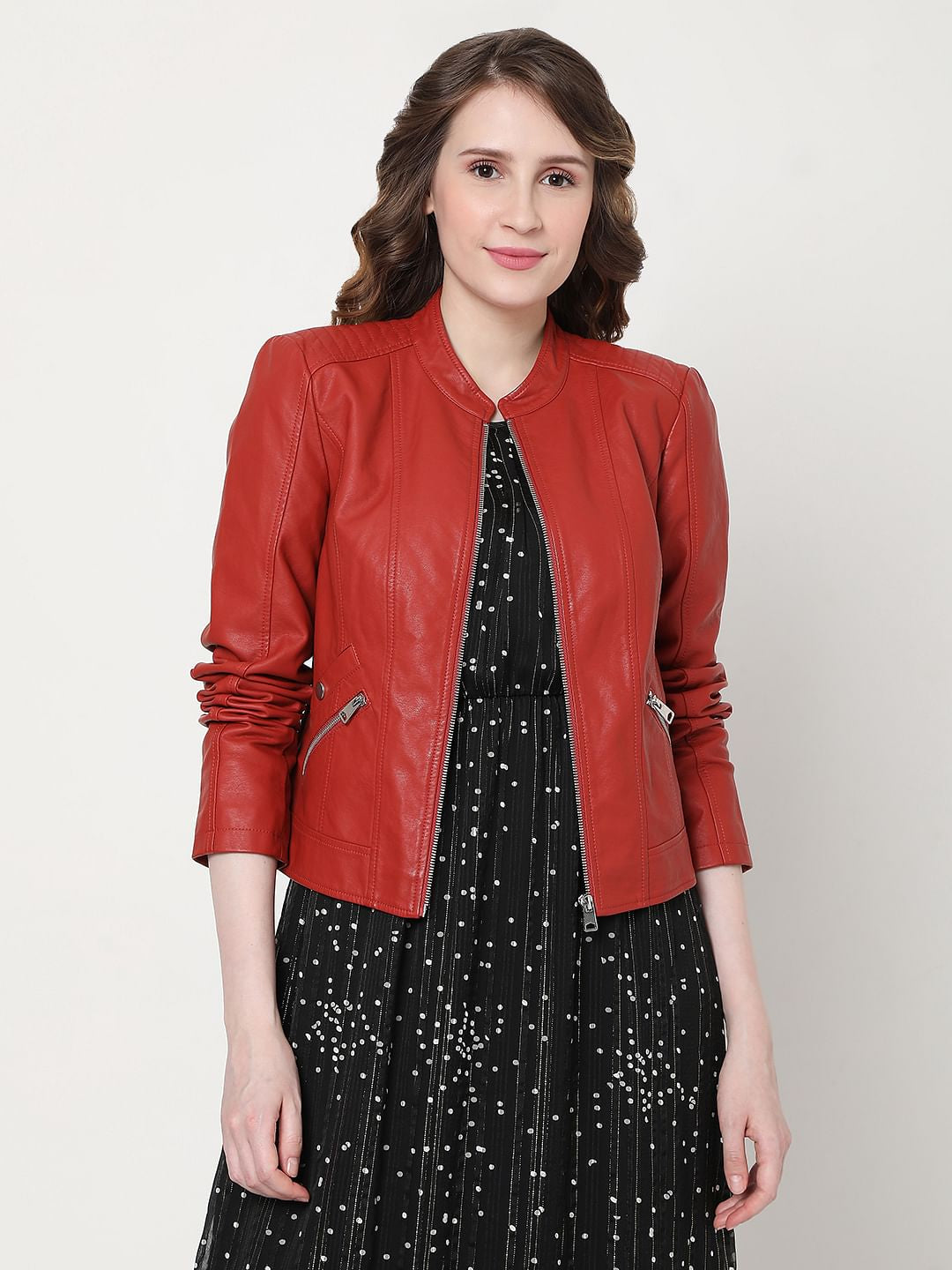 Red Biker Jacket