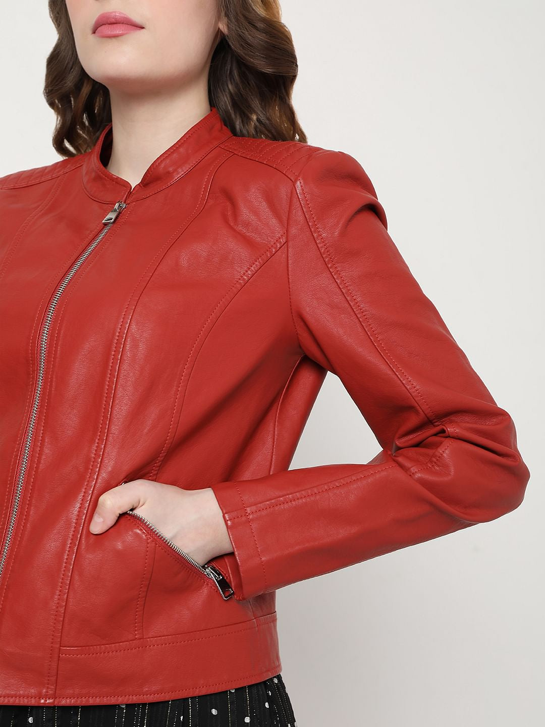 Red Biker Jacket