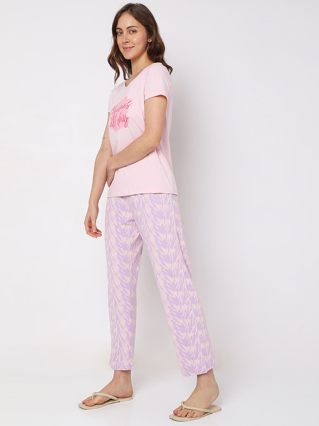 Pink T-Shirt & Pyjama Set