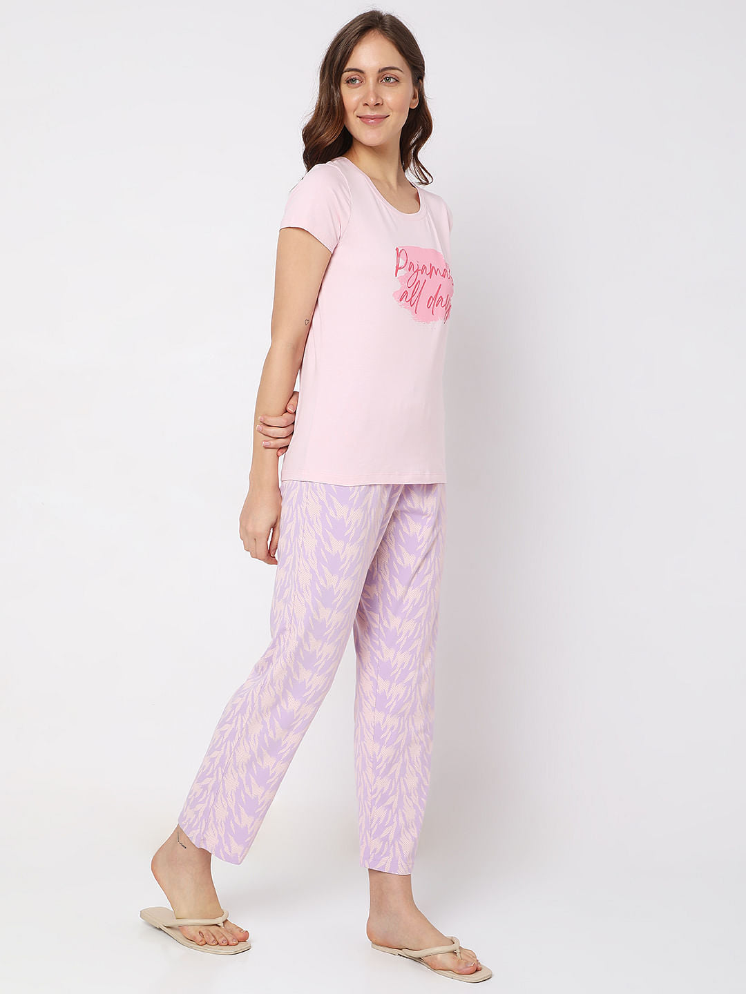 Pink T-Shirt & Pyjama Set
