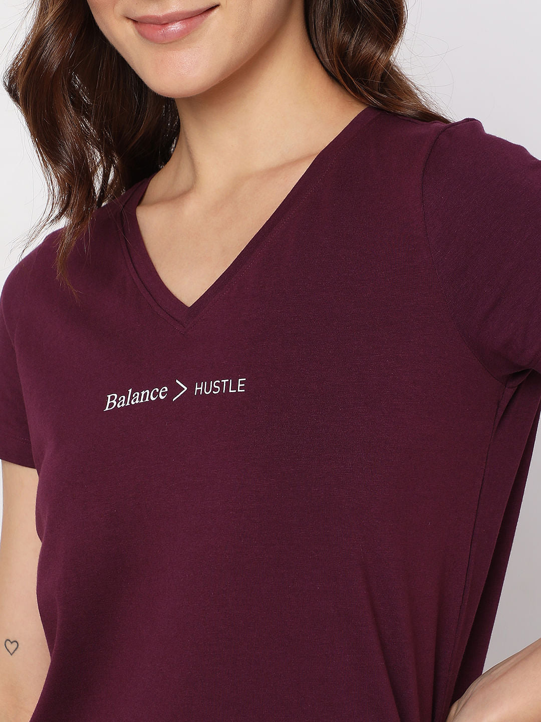 Dark Purple T-Shirt & Shorts Set