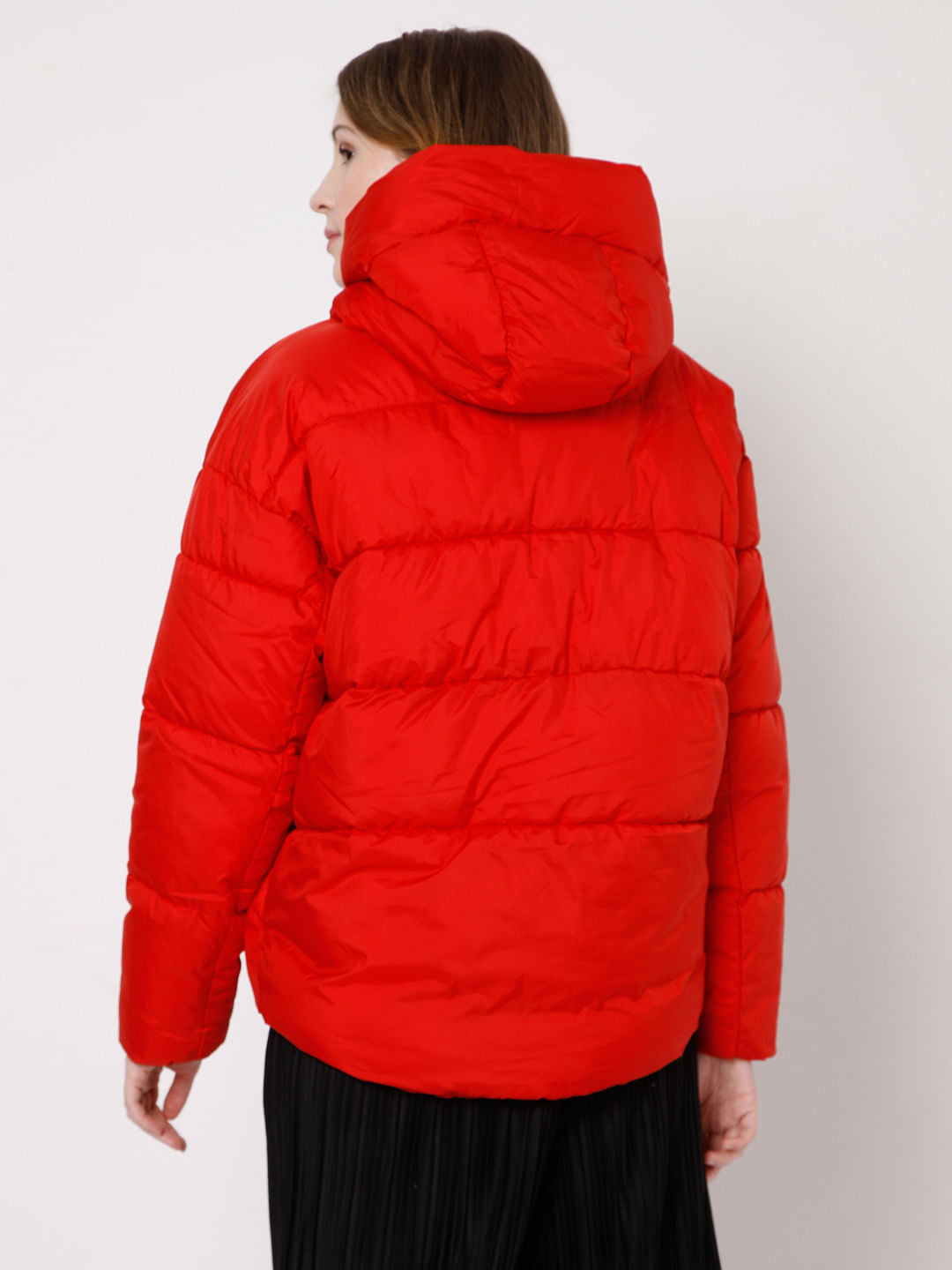 Red Padded Puffer Jacket