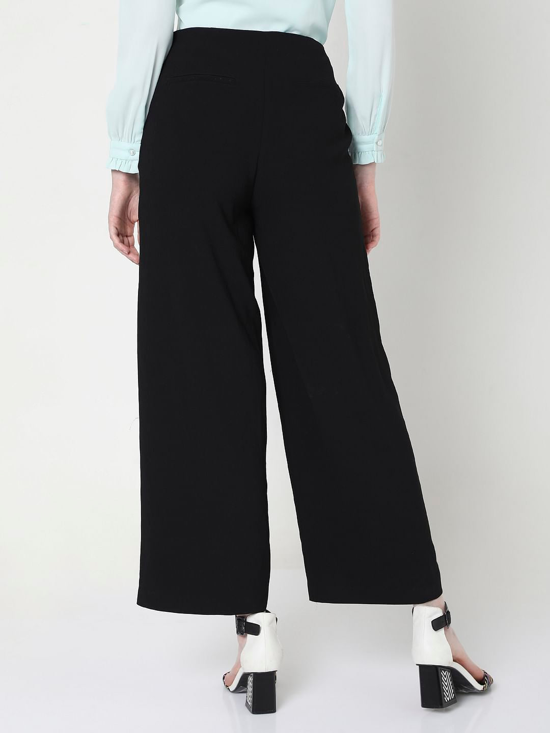 Black Flared Co-Ord Set Pants