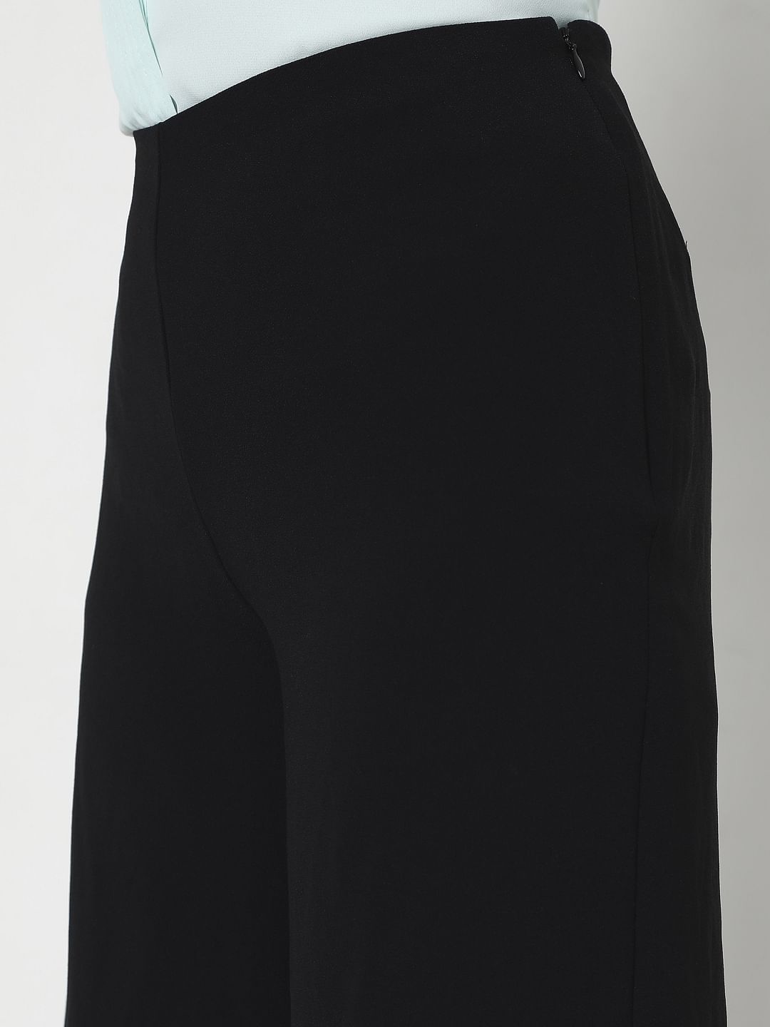 Black Flared Co-Ord Set Pants