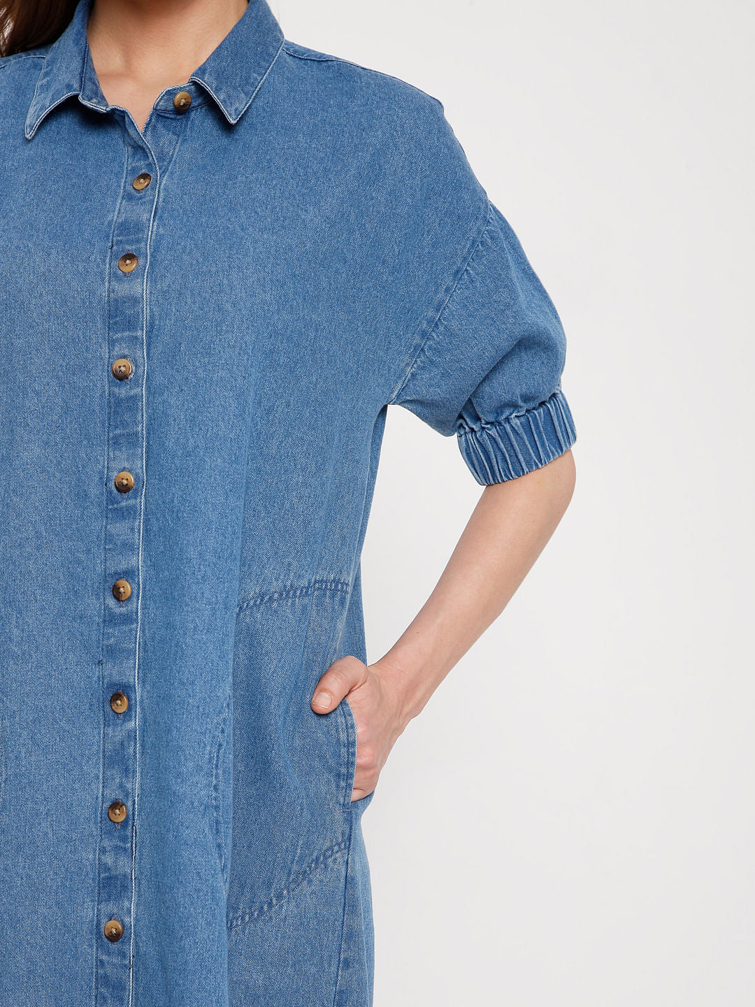 Blue Denim Shift Dress