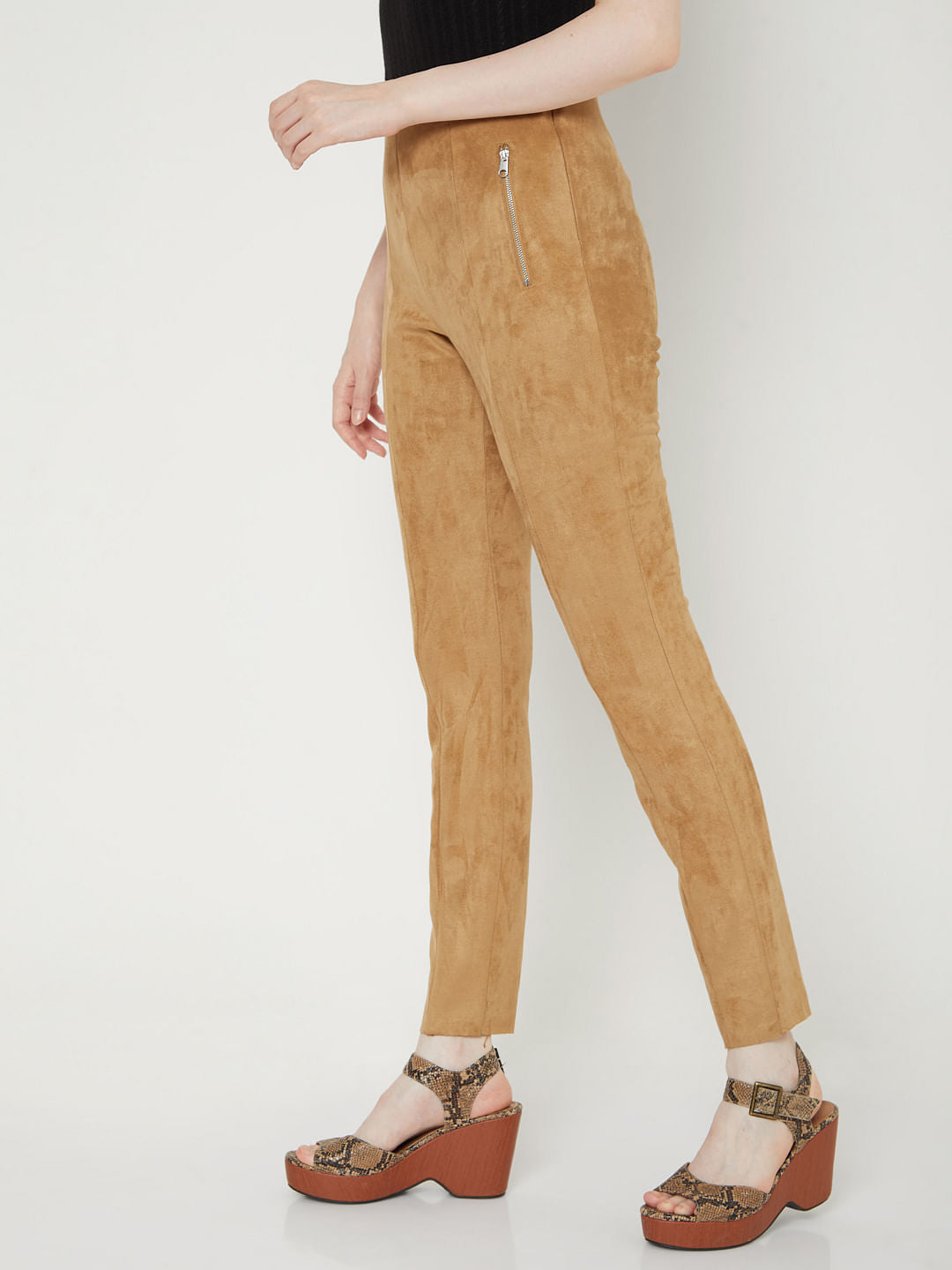 Tan Suede Pants