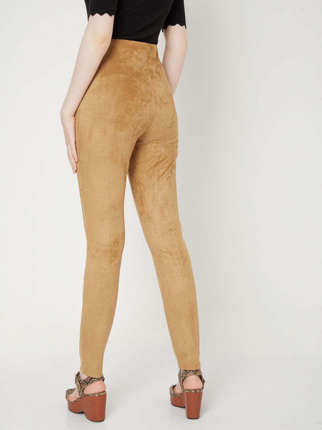Tan Suede Pants
