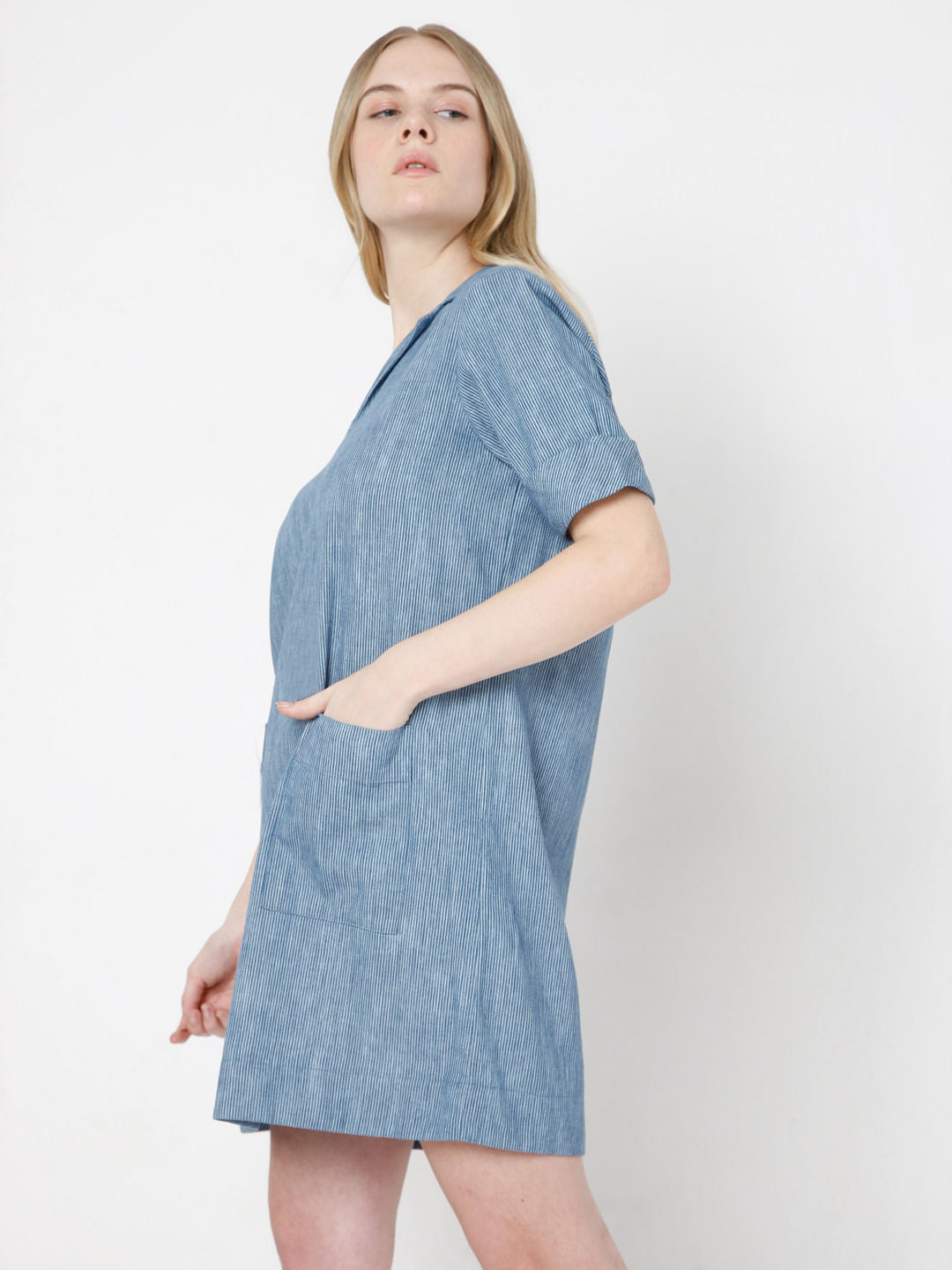 Blue Shift Dress