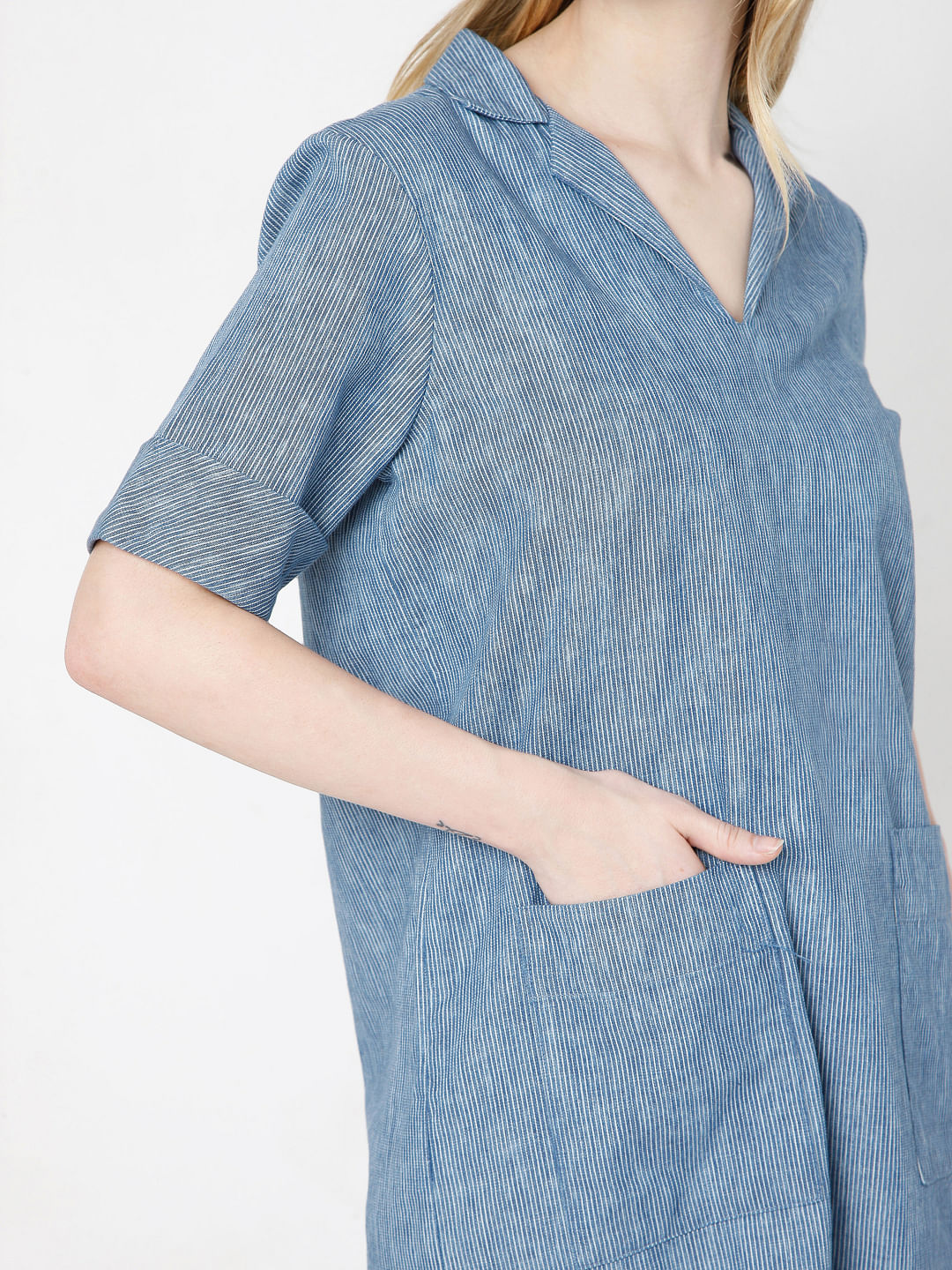 Blue Shift Dress