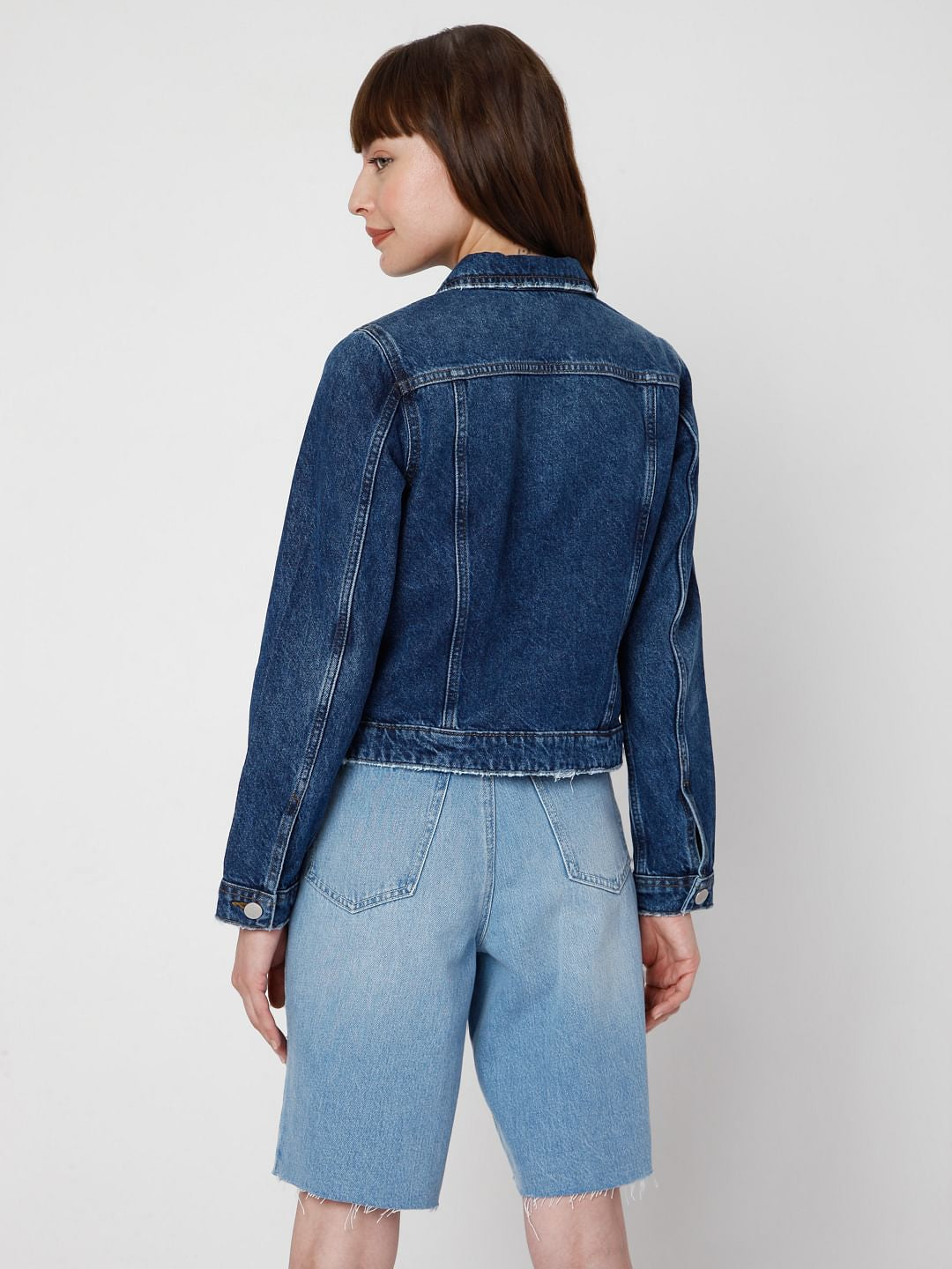 Dark Blue Denim Trucker Jacket