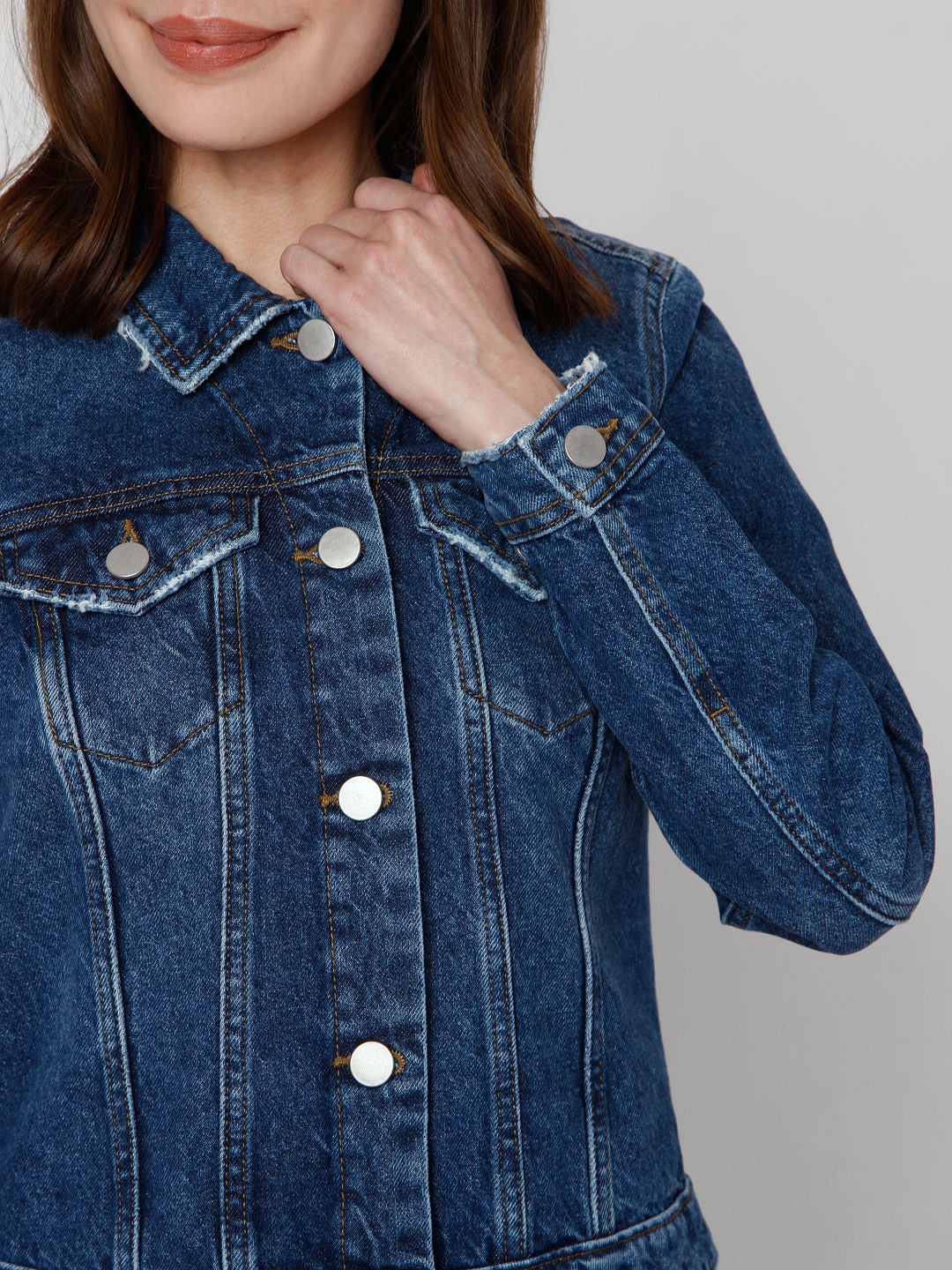Dark Blue Denim Trucker Jacket
