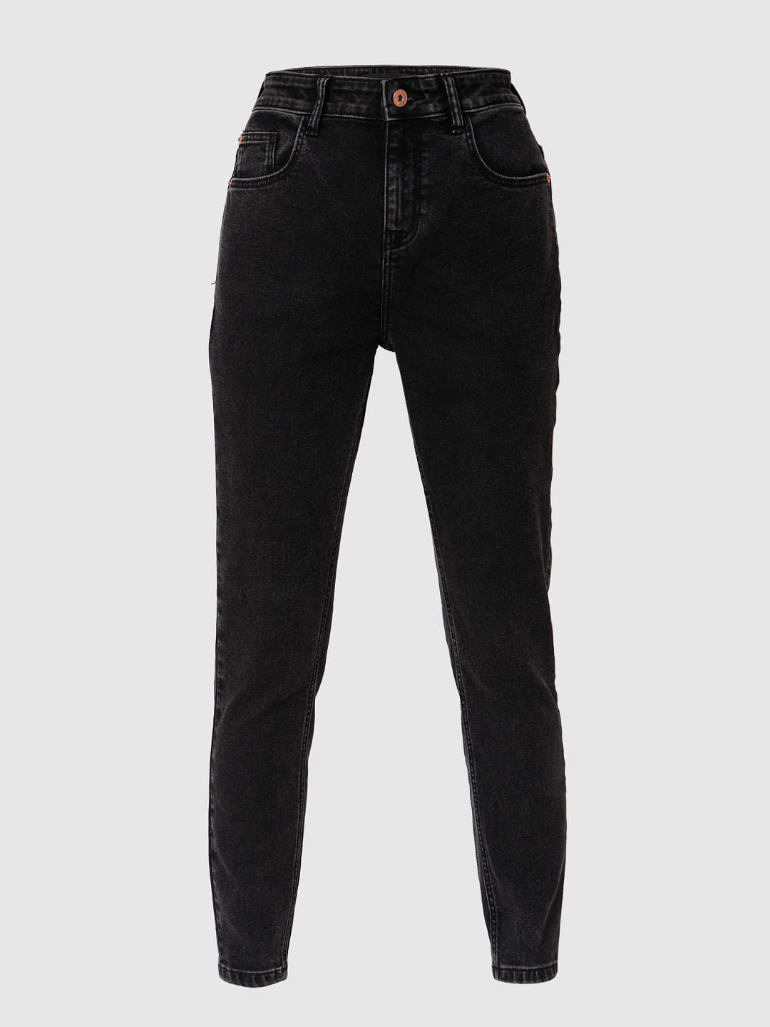 Black High Waist Skinny Jeans