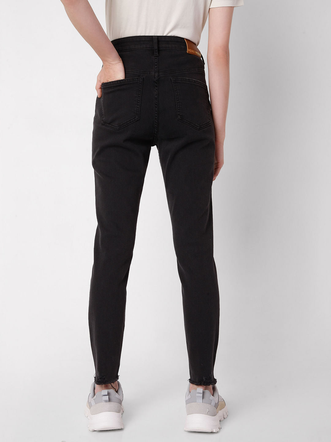 Black High Rise Wendy Skinny Jeans