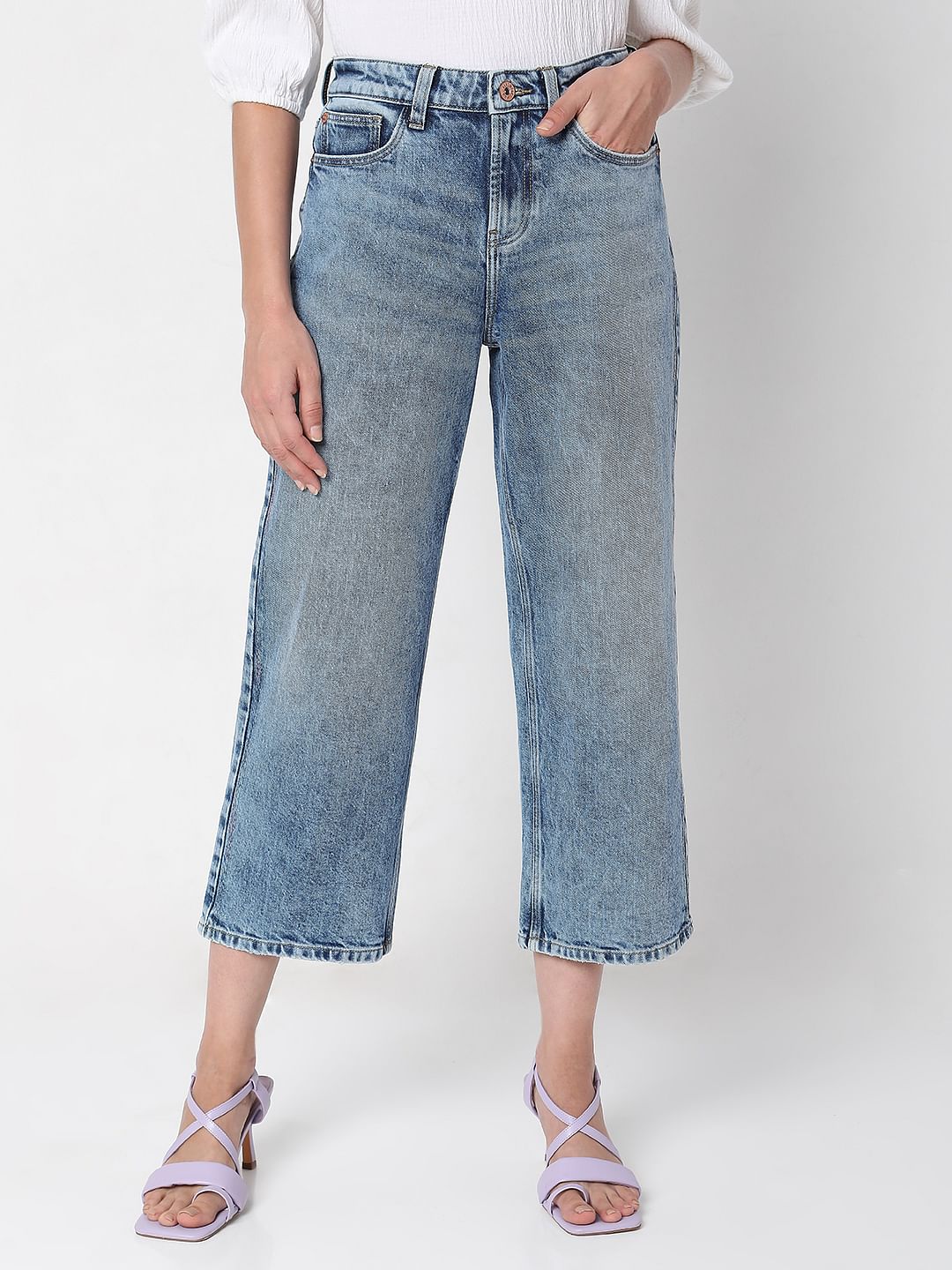Blue High Waist Jeans