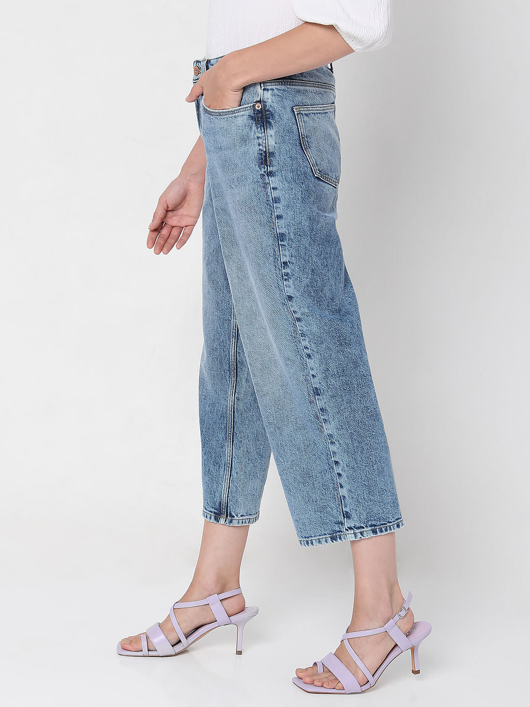 Blue High Waist Jeans