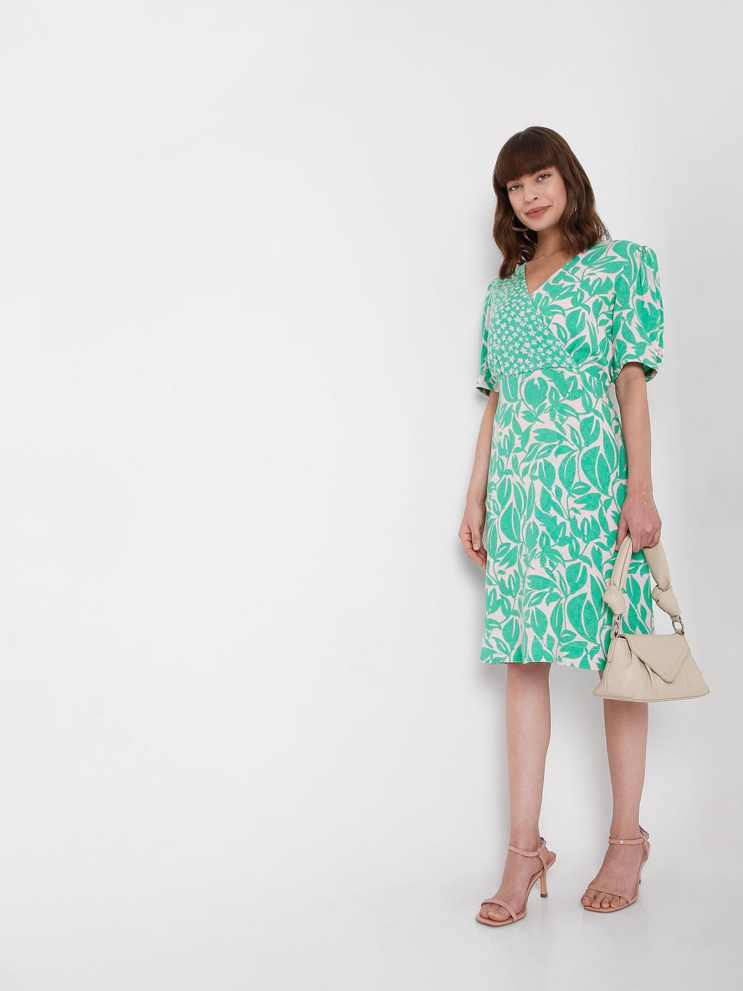 Green Floral Dress